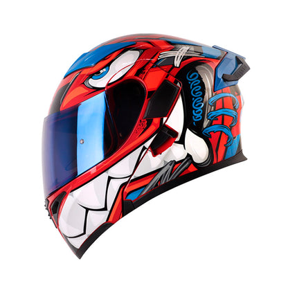 CASCO HRO HRO-3400DV FULL GAS NARANJA NEON AZUL IRIDIUM