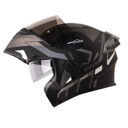CASCO HRO HRO-3400DV IOQUE MATE NEGRO GRIS