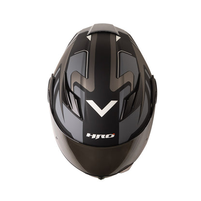 CASCO HRO HRO-3400DV IOQUE MATE NEGRO GRIS