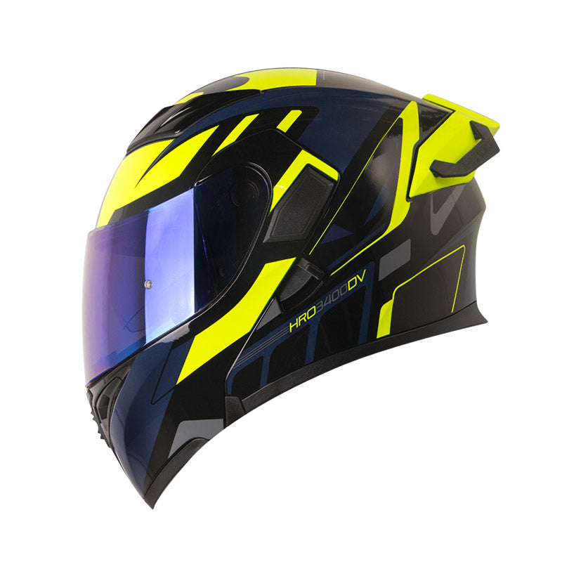 CASCO HRO HRO-3400DV IOQUE NEGRO AMARILLO NEON