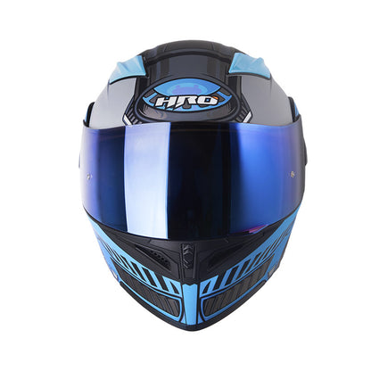 CASCO HRO HRO-3400DV ROVER MATE NEGRO AZUL VISOR IRIDIUM