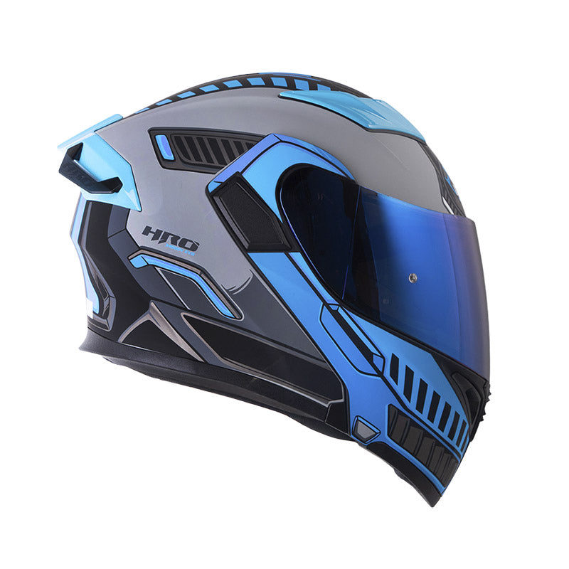 CASCO HRO HRO-3400DV ROVER MATE NEGRO AZUL VISOR IRIDIUM