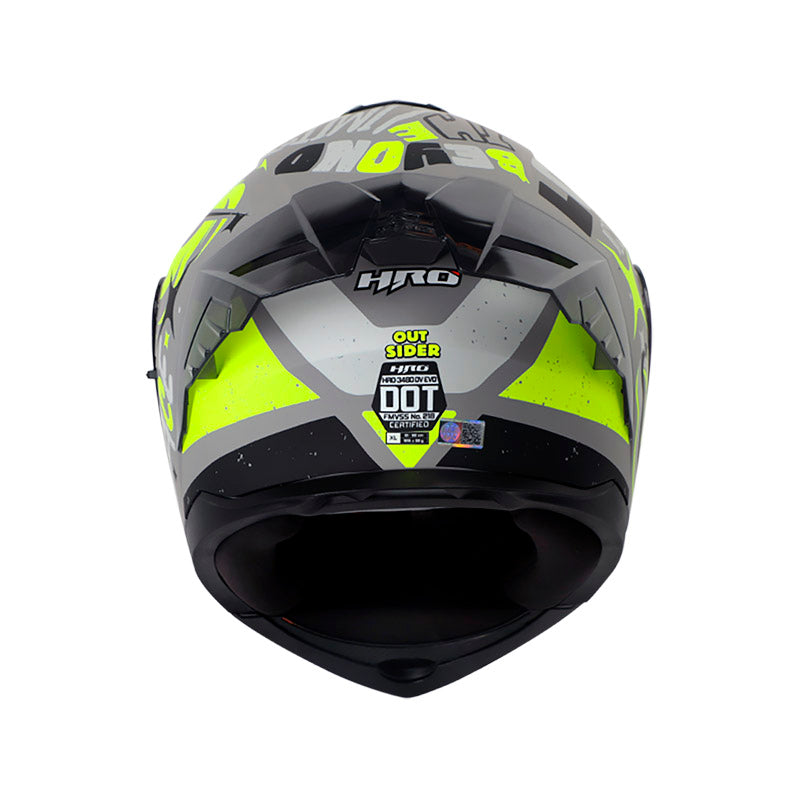 CASCO HRO HRO-3480DV EVO OUT SIDER GRIS AMARILLO IRIDIUM