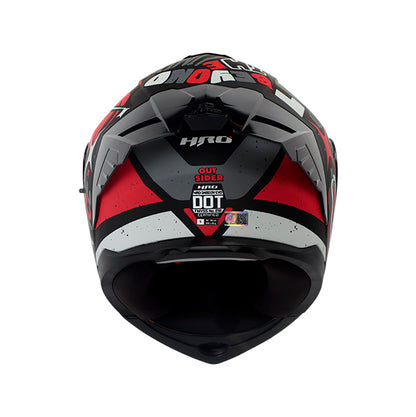 CASCO HRO HRO-3480DV EVO OUT SIDER MATE NEGRO ROJO IRIDIUM