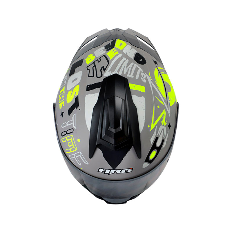 CASCO HRO HRO-3480DV EVO OUT SIDER GRIS AMARILLO IRIDIUM