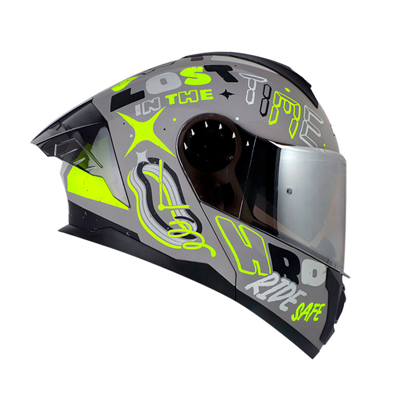 CASCO HRO HRO-3480DV EVO OUT SIDER GRIS AMARILLO IRIDIUM