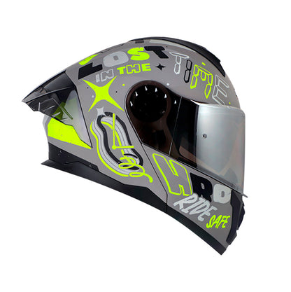 CASCO HRO HRO-3480DV EVO OUT SIDER GRIS AMARILLO IRIDIUM