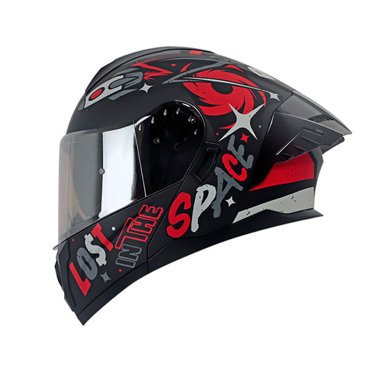 CASCO HRO HRO-3480DV EVO OUT SIDER MATE NEGRO ROJO IRIDIUM