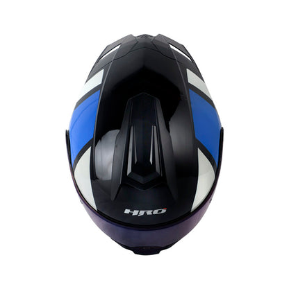 CASCO HRO HRO-3480DV EVO RACESPEC AZUL BLANCO