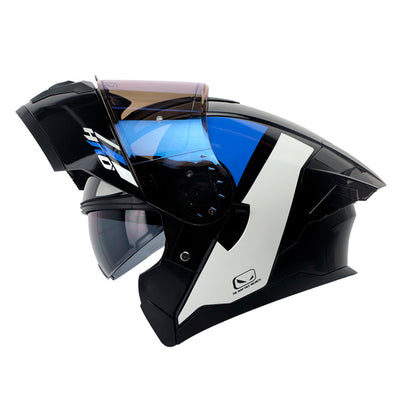 CASCO HRO HRO-3480DV EVO RACESPEC AZUL BLANCO