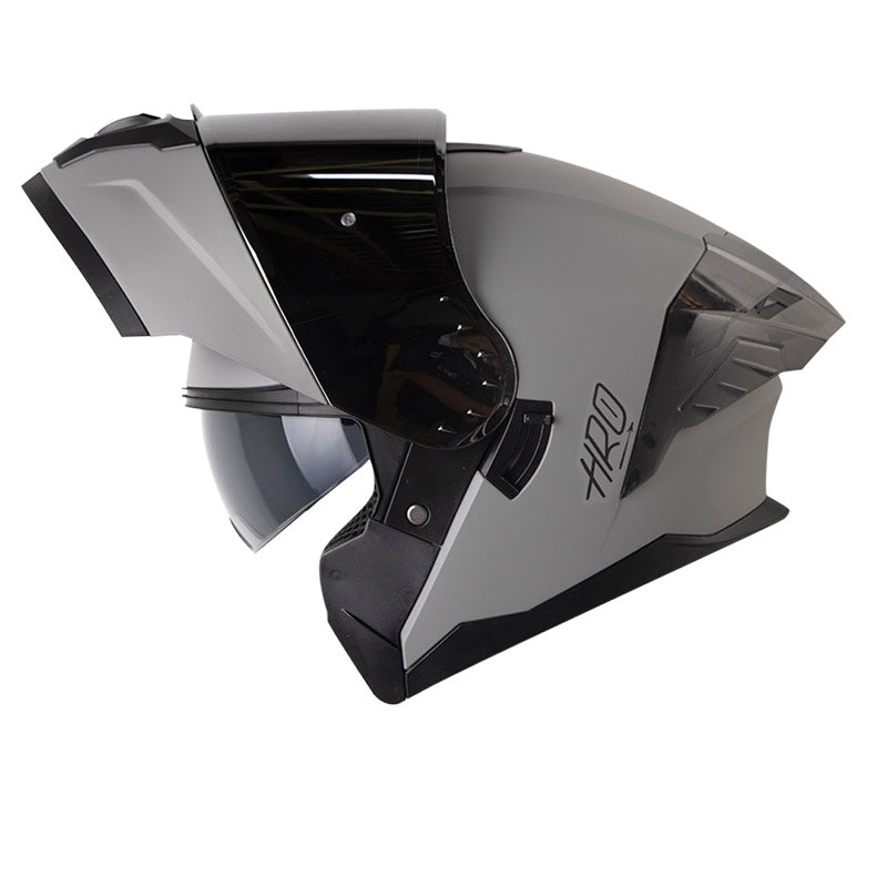 CASCO HRO HRO-3480DV EVO SOLID MATE GRIS NEGRO VISOR IRIDIUM