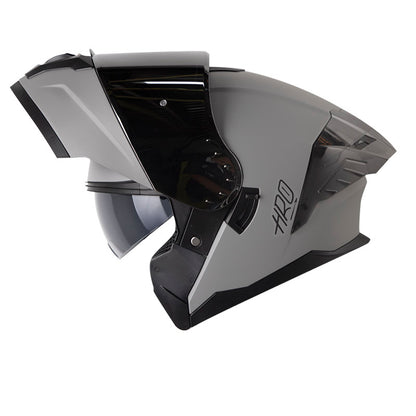 CASCO HRO HRO-3480DV EVO SOLID MATE GRIS NEGRO VISOR IRIDIUM
