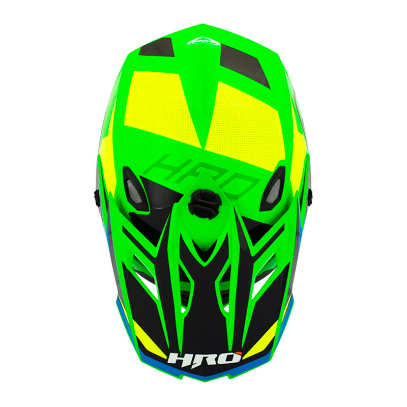 CASCO HRO HRO-MX03 VIZTRO VERDE NEON AMARILLO NEON