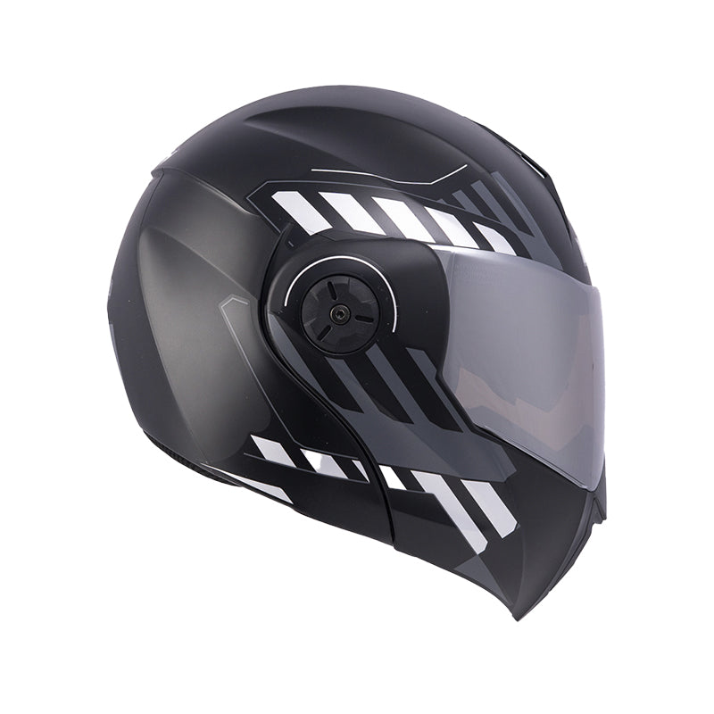 CASCO ICH-3110DV CICU MATE NEGRO FUCSIA VISOR PLATA
