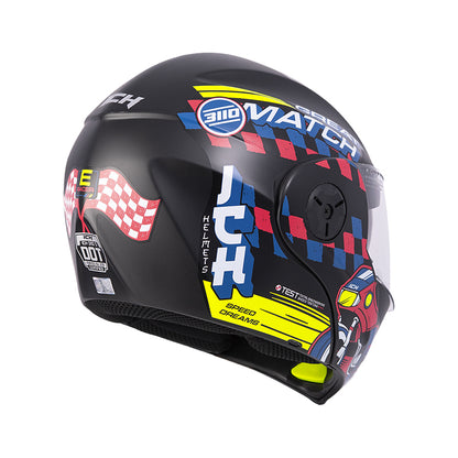 CASCO ICH ICH-3110S ERACER NEGRO AMARILLO NEON