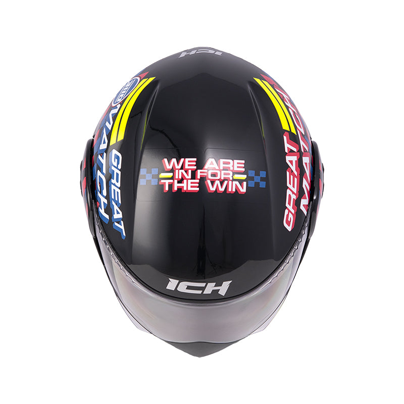 CASCO ICH ICH-3110S ERACER NEGRO AMARILLO NEON