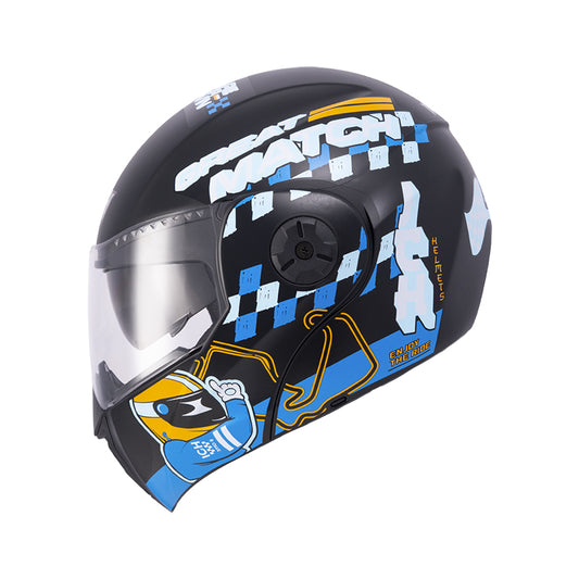 CASCO ICH ICH-3110S ERACER MATE NEGRO NARANJA