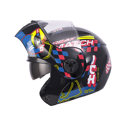 CASCO ICH ICH-3110S ERACER NEGRO AMARILLO NEON