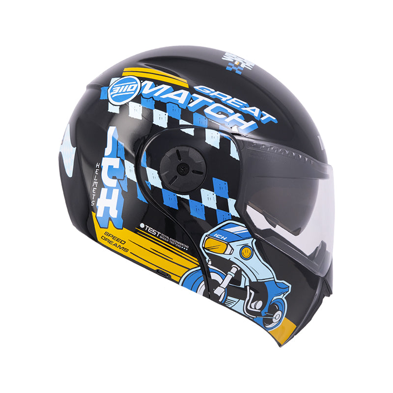 CASCO ICH ICH-3110S ERACER NEGRO NARANJA