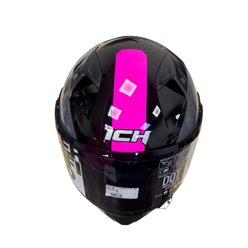 CASCO ICH ICH-3120DV FURTHER NEGRO FUCSIA VISOR HUMO