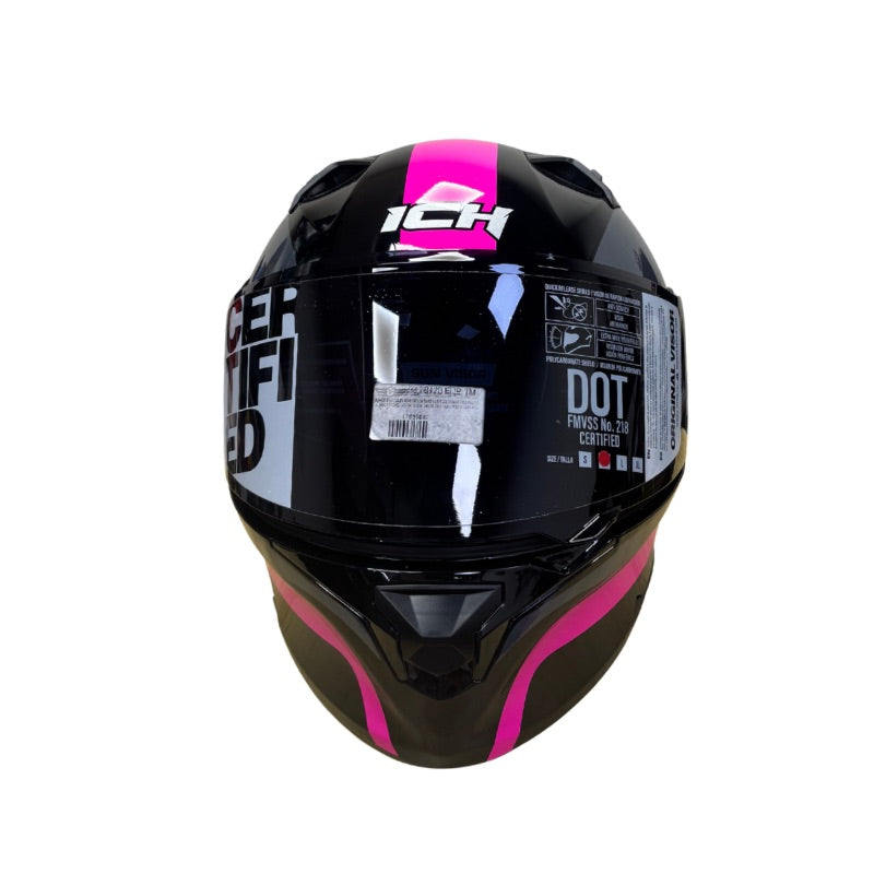 CASCO ICH ICH-3120DV FURTHER NEGRO FUCSIA VISOR HUMO
