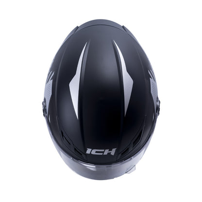 CASCO ICH ICH-501SP MOACA MATE NEGRO GRIS VISOR HUMO