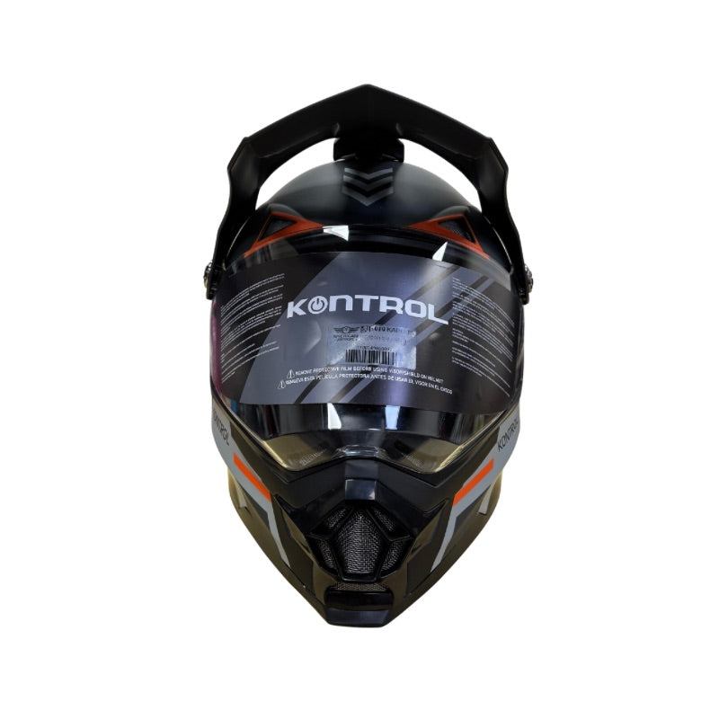 CASCO KONTROL 819-6 KAPUK MATE NEGRO NARANJA