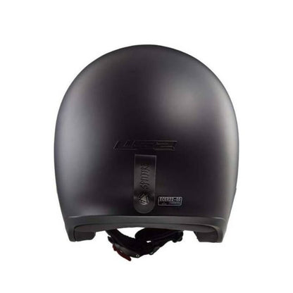CASCO LS2 OF599 SPITFIRE II SOLID MATE NEGRO VISOR HUMO