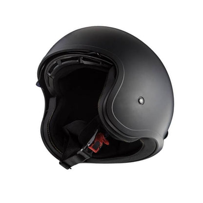 CASCO LS2 OF599 SPITFIRE II SOLID MATE NEGRO VISOR HUMO