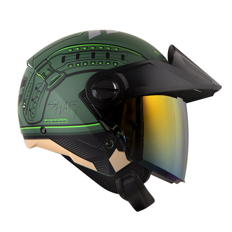 CASCO SHAFT SH-212 BALLISTIC MATE VERDE OSCURO NEGRO