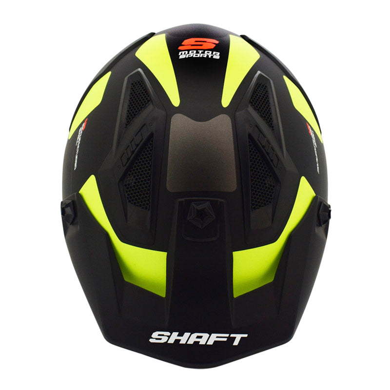 CASCO SHAFT SH-225 GHOSTER MATE NEGRO AMARILLO NEON