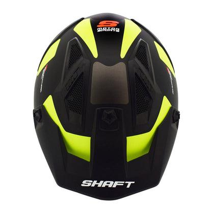 CASCO SHAFT SH-225 GHOSTER MATE NEGRO AMARILLO NEON
