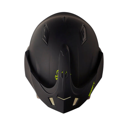 CASCO SHAFT SH-227 SOLID MATE NEGRO AMARILLO NEON