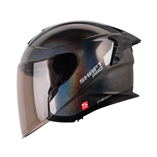 CASCO SHAFT SH-240DV PRO SOLID CAMALEON PLATA VISOR HUMO