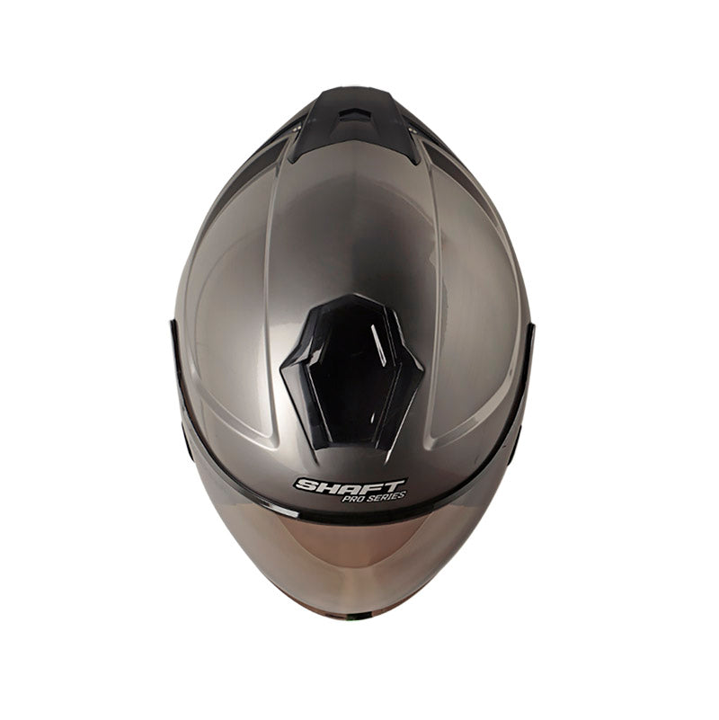 CASCO SHAFT SH-240DV PRO SOLID CROMADO NEGRO VISOR HUMO