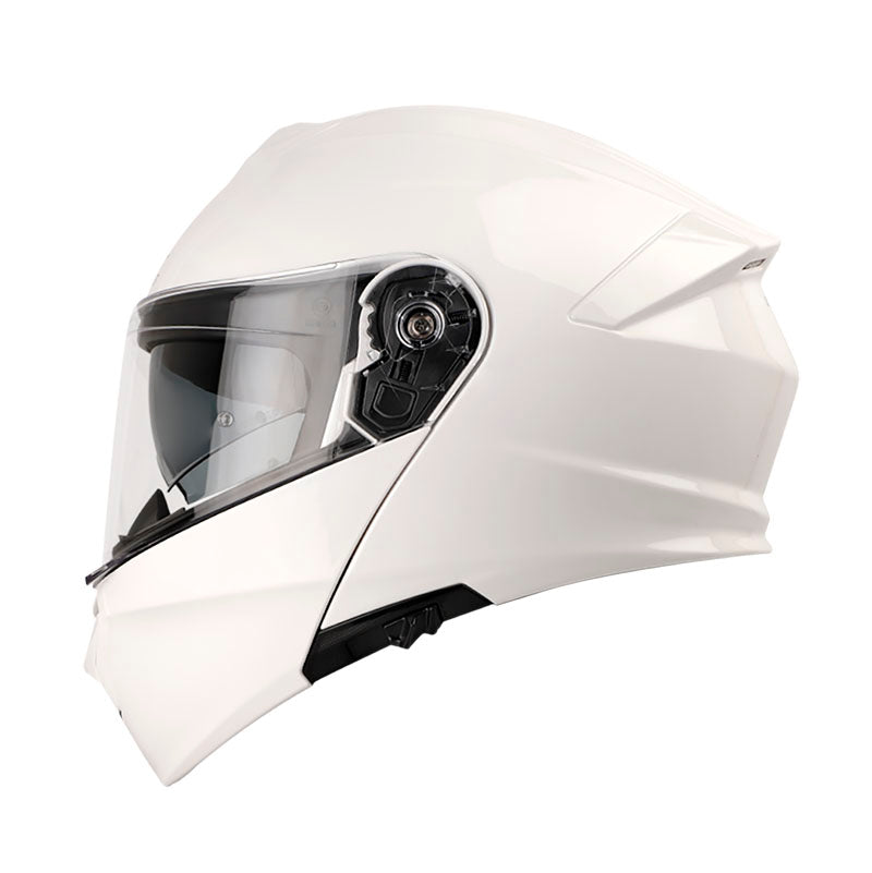 CASCO SHAFT SH-4000DV PRO SOLID BLANCO PLATA VISOR IRIDIUM