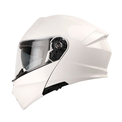CASCO SHAFT SH-4000DV PRO SOLID BLANCO PLATA VISOR IRIDIUM