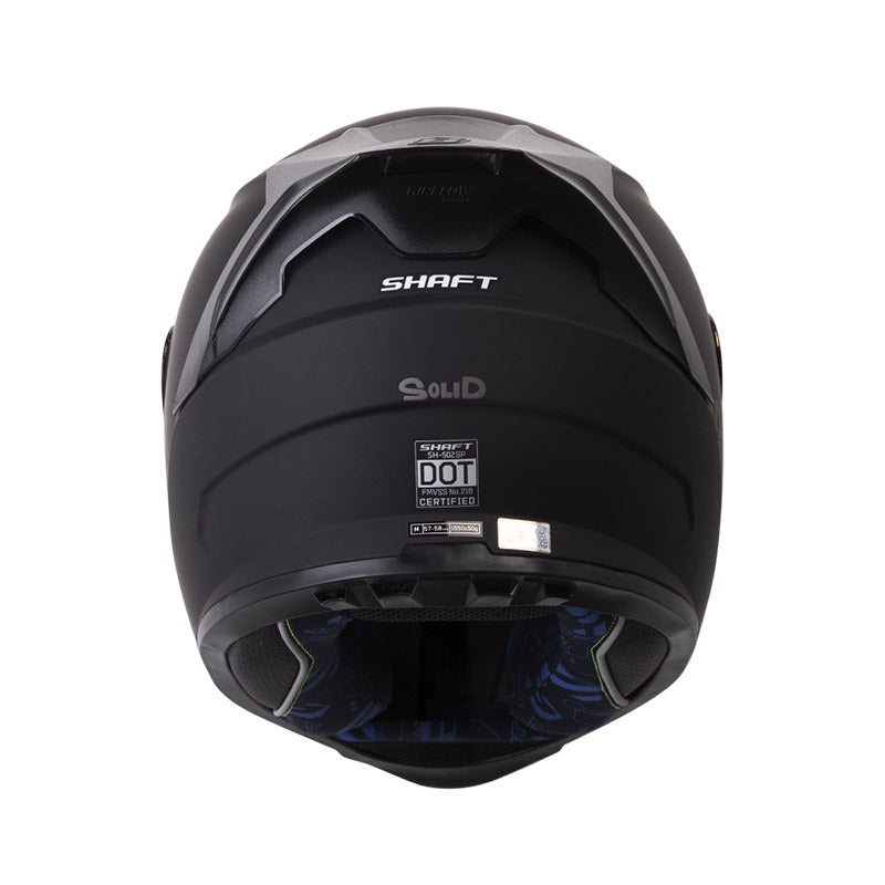 CASCO SHAFT SH-502SP SOLID MATE NEGRO GRIS OSCURO IRIDIUM