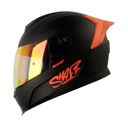 CASCO SHAFT SH-502SP SOLID MATE NEGRO NARANJA NEON IRIDIUM