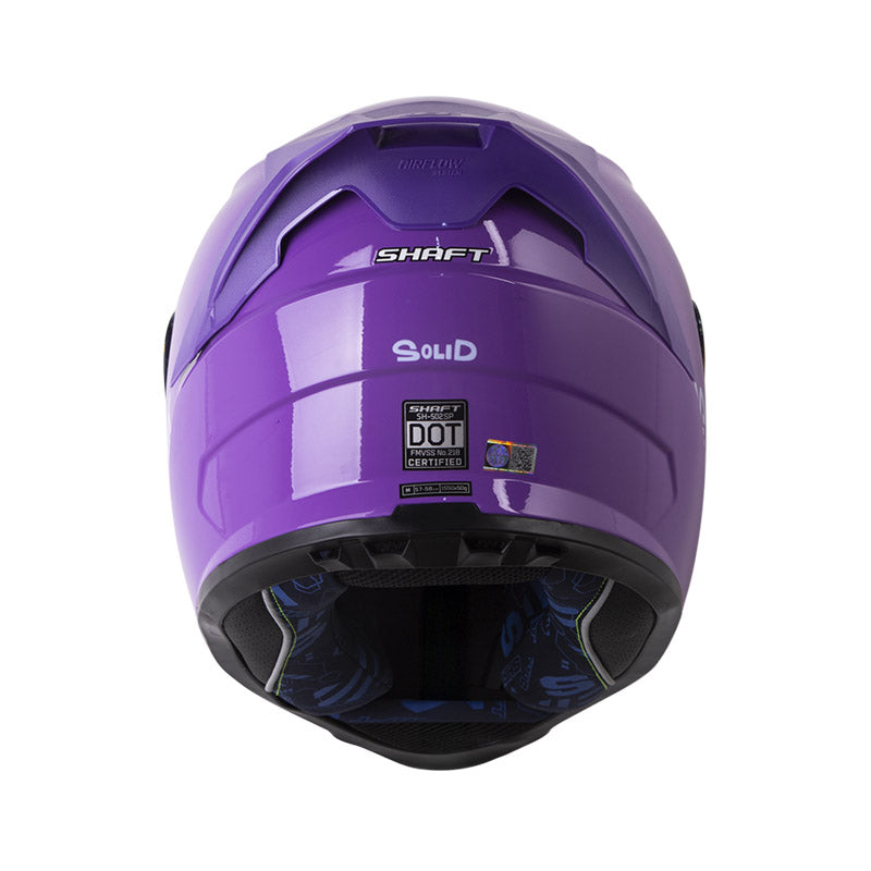 CASCO SHAFT SH-502SP SOLID MORADO MORADO CLARO VISOR IRIDIUM