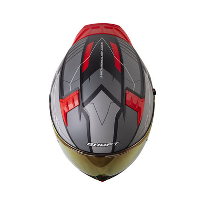 CASCO SHAFT SH-504DV RUNNER MATE NEGRO ROJO VISOR IRIDIUM