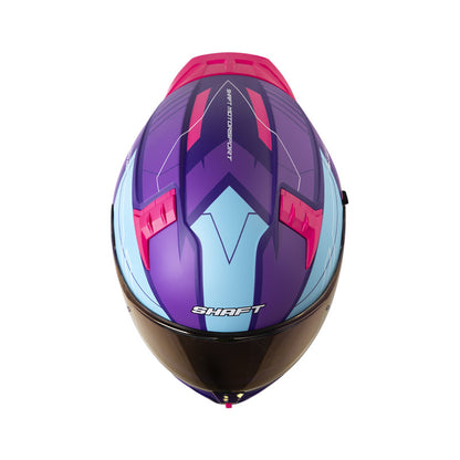 CASCO SHAFT SH-504DV RUNNER MATE MORADO FUCSIA VISOR IRIDIUM