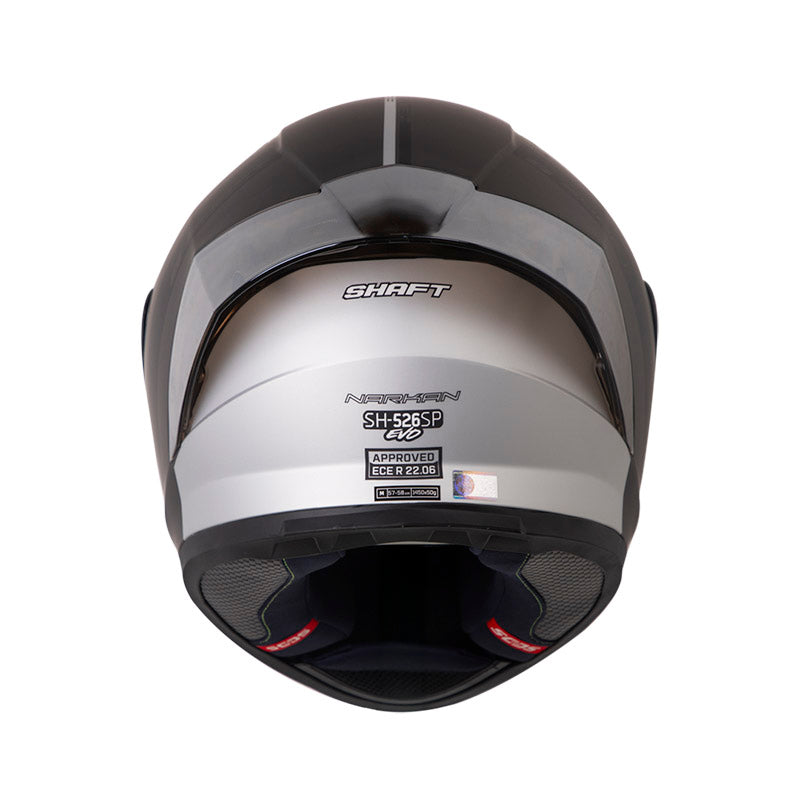 CASCO SHAFT SH-526SP EVO NARKAN MATE GRIS OSCURO PLATA