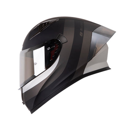 CASCO SHAFT SH-526SP EVO NARKAN MATE GRIS OSCURO PLATA