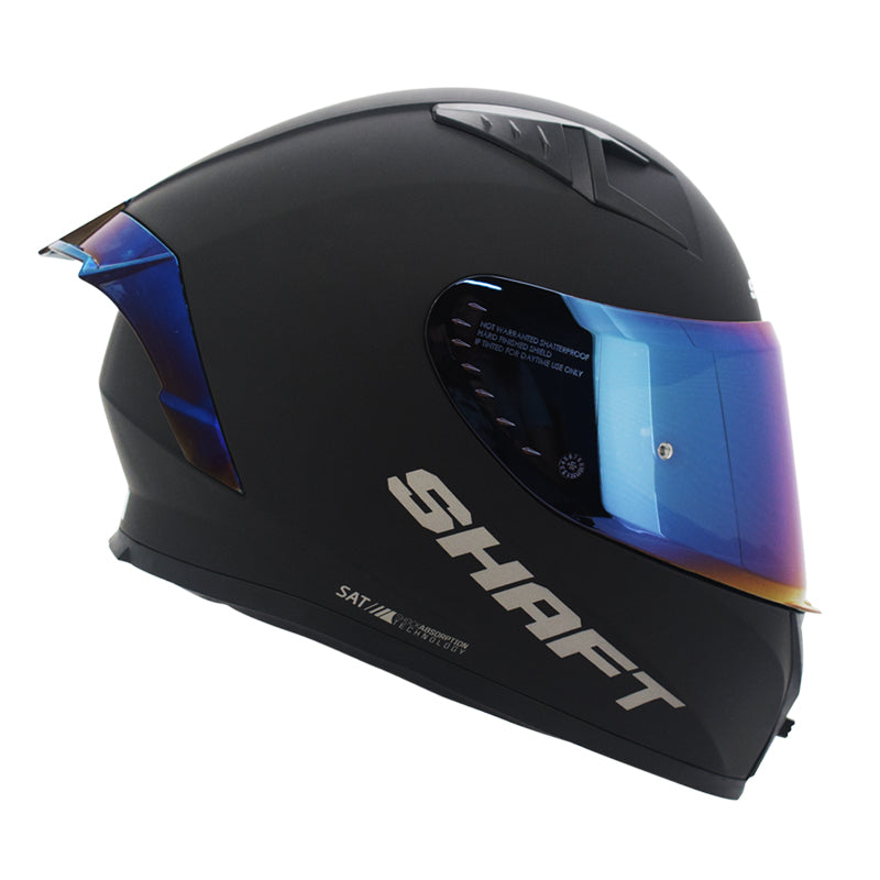 CASCO SHAFT SH-526SP EVO SOLID MATE NEGRO AZUL IRIDIUM