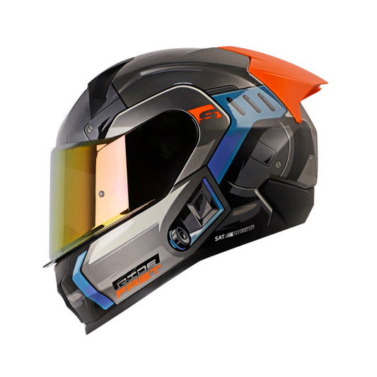 CASCO SHAFT SH-560 CHIEF MATE GRIS OSCURO AZUL IRIDIUM
