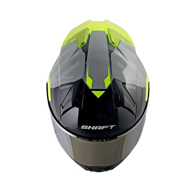 CASCO SHAFT SH-560 FALLOU GRIS AMARILLO NEON VISOIR IRIDIUM