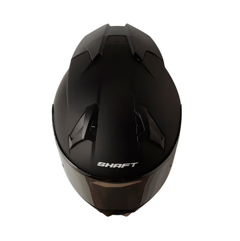 CASCO SHAFT SH-560 SOLID MATE NEGRO DORADO VISOR IRIDIUM