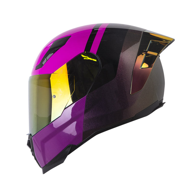 CASCO SHAFT SH-562 R KANG CAMALEON MORADO VISOR IRIDIUM