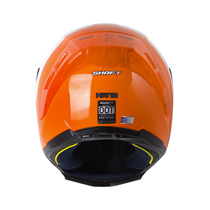 CASCO SHAFT SH-562 R KANG NARANJA NEGRO VISOR IRIDIUM ROJO